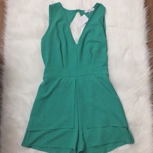 The Vanity Room Green Romper